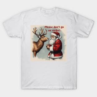 Santa Clause and Reindeer T-Shirt